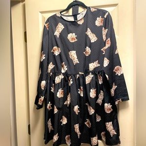 XL Kitty polka dot Cutie Patootie Dress!